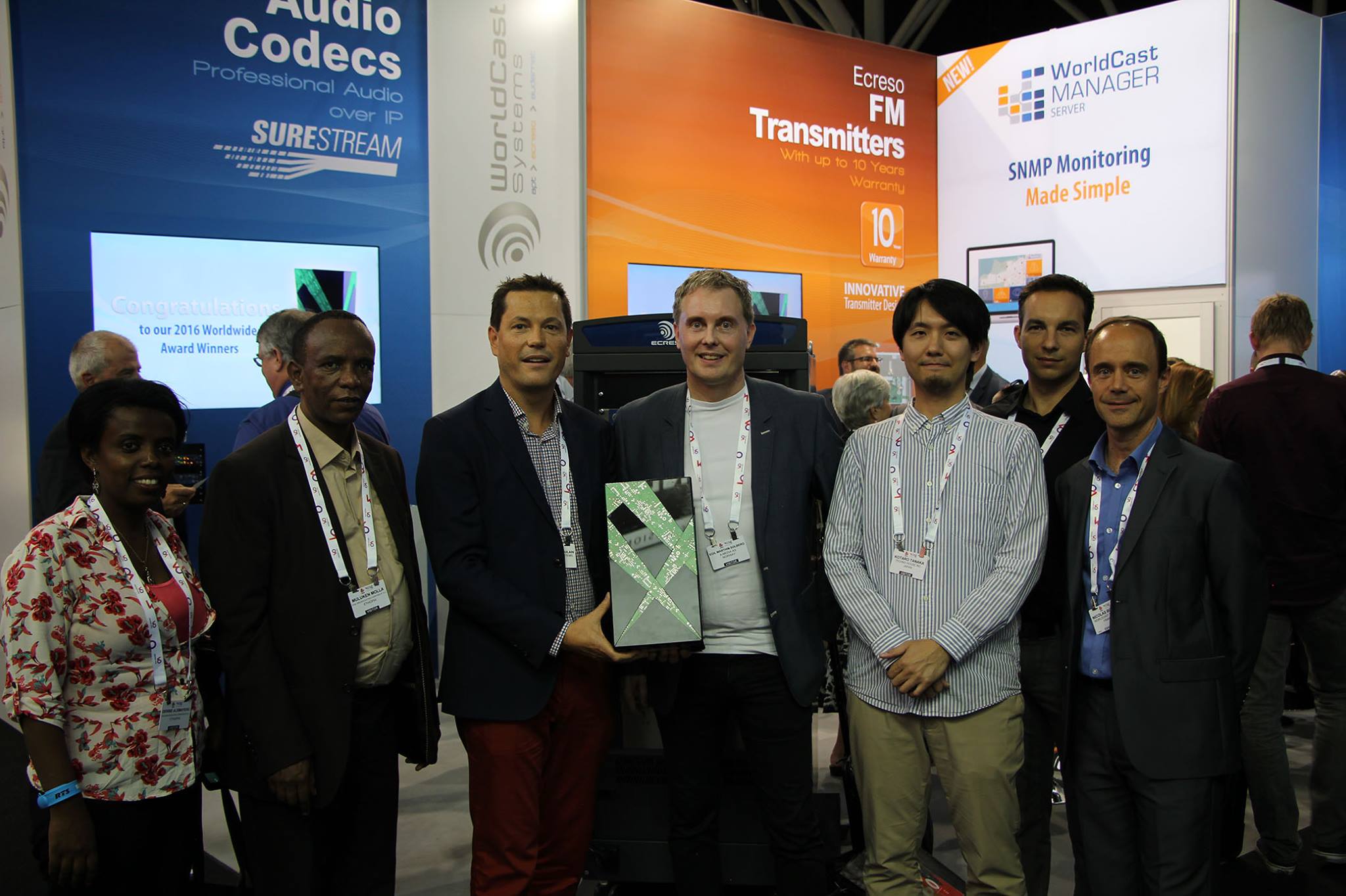 WorldCast Systems Broadcast award winner 2016